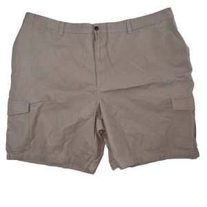 Chaps Men’s Cargo Shorts Size 50 Color Tan Flat Front